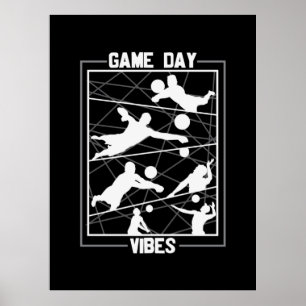 Volleyball Player   Game Day Vibes Poster