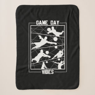 Volleyball Player   Game Day Vibes Sherpa Blanket