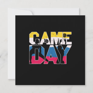 Volleyball Player   Game Day Volleyball Invitation