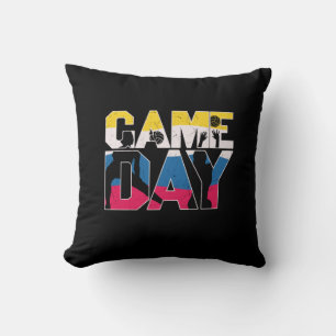 Volleyball Player   Game Day Volleyball Throw Pillow