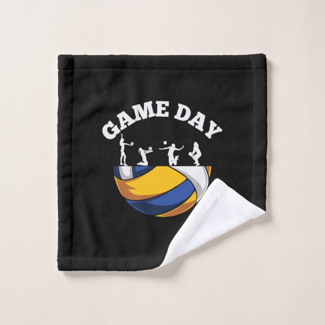 Volleyball Player | Game Day Volleyball Wash Cloth (Wash Cloth)
