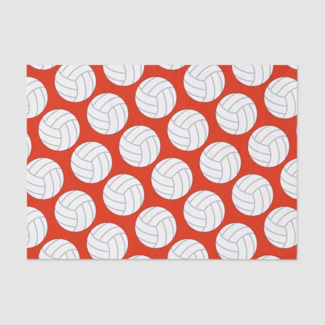 Volleyball Player Gift Wrapping Tissue Paper (Front)