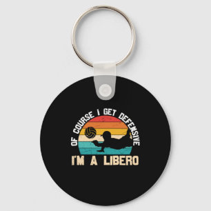Volleyball Player I Am A Libero Keychain
