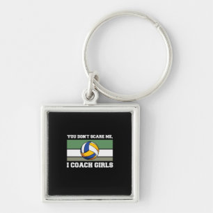 Volleyball Player I Coach Volleyball Girls Keychain