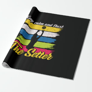 Volleyball Player Keep Calm And Trust Wrapping Paper