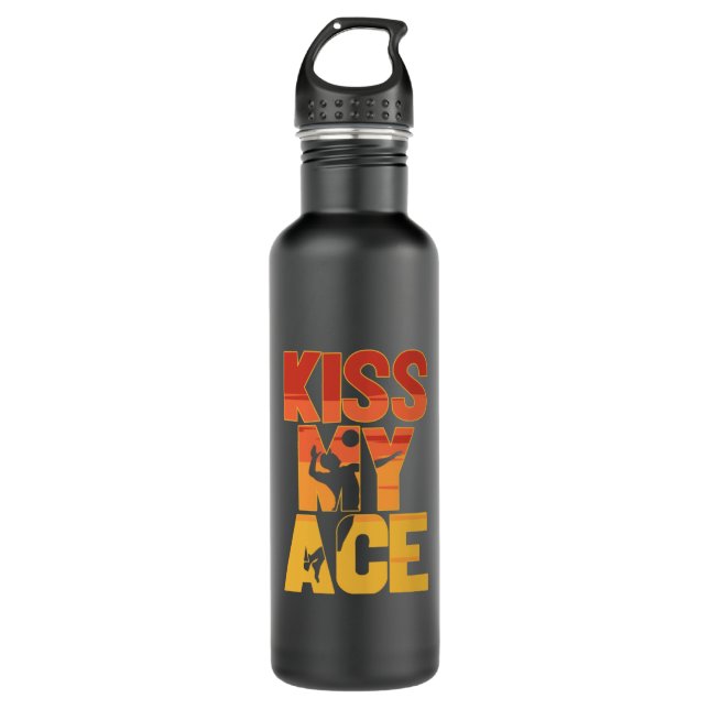 Volleyball Player | Kiss My Ace 710 Ml Water Bottle (Front)