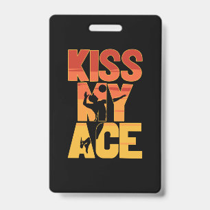 Volleyball Player   Kiss My Ace Badge