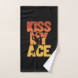 Volleyball Player Kiss My Ace Hand Towel