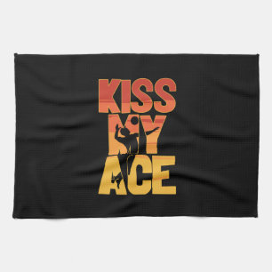 Volleyball Player Kiss My Ace Kitchen Towel