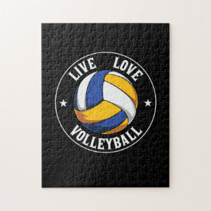 Volleyball Player Live Love Volleyball Jigsaw Puzzle