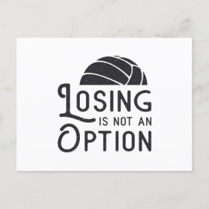 Volleyball Player Losing Is Not An Option Gift Postcard