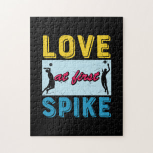 Volleyball Player Love At First Spike Jigsaw Puzzle
