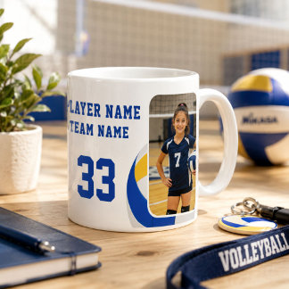 Volleyball Player Name Number Team 2 Photos Coffee Mug