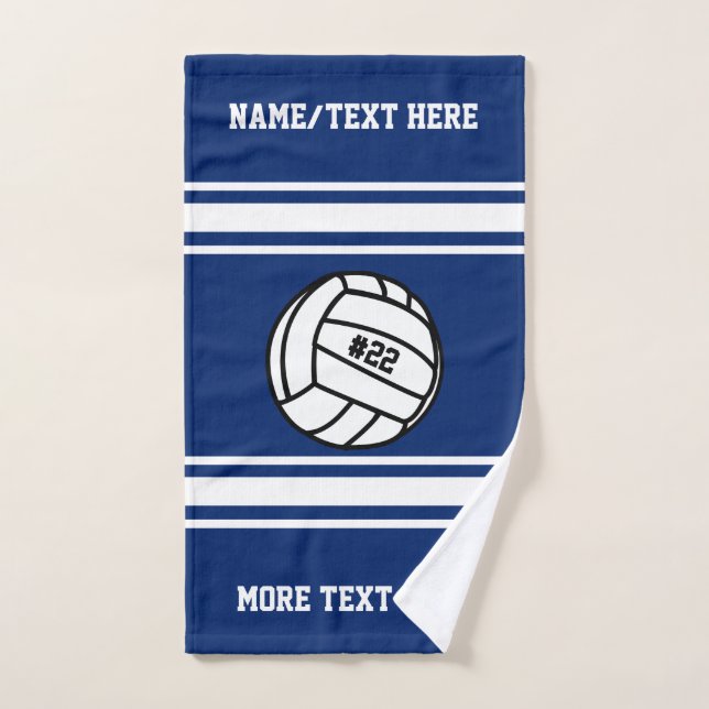 Volleyball Player Number Team Name Your Team Colou Hand Towel (Hand Towel)
