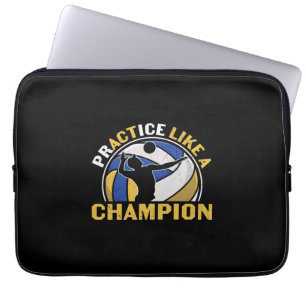 Volleyball Player Practice Like A Champion Laptop Sleeve