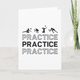 Volleyball Player Practice Practice Practice Gift Card