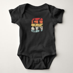 Volleyball Player Retro Baby Bodysuit
