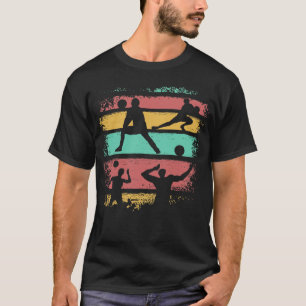 Volleyball Player Retro Vintage T-Shirt