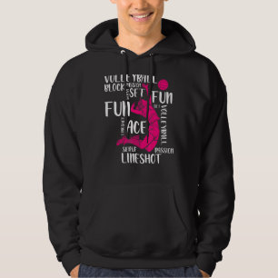 Volleyball Player Spike Hoodie