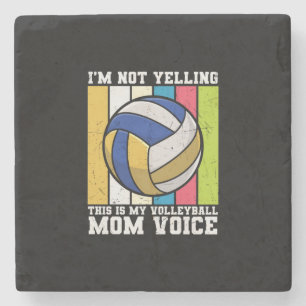 Volleyball Player This Is My Volleyball Mom Voices Stone Coaster