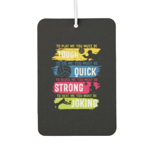 Volleyball Player   Tough Quick Strong Air Freshener