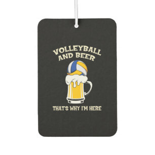 Volleyball Player   Volleyball And Beer Air Freshener