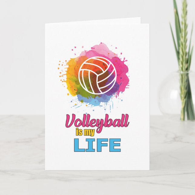 Volleyball Player Volleyball Beach Team Gift Idea Card (Front)