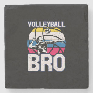 Volleyball Player   Volleyball Bro Stone Coaster
