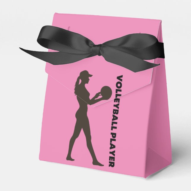 Volleyball Player, Volleyball Girl Gift          Favor Box (Front Side)