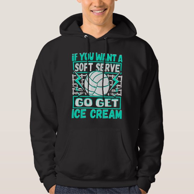 Volleyball Player Volleyball Hoodie (Front)