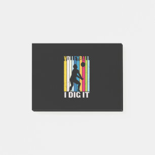 Volleyball Player Volleyball I Dig It Post-it Notes