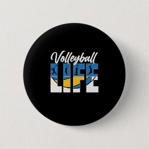 Volleyball Player Volleyball Life 2 Inch Round Button