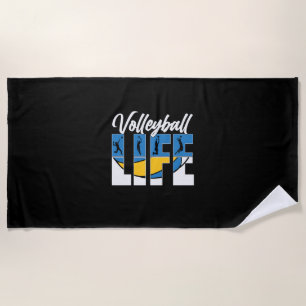 Volleyball Player   Volleyball Life Beach Towel