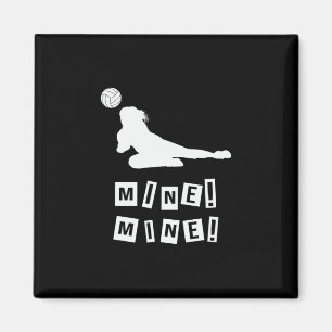 Volleyball Player   Volleyball Mine Magnet