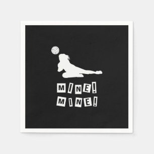 Volleyball Player Volleyball Mine Napkin