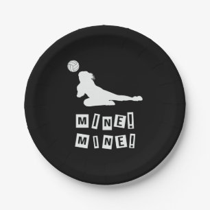 Volleyball Player   Volleyball Mine Paper Plate