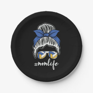 Volleyball Player Volleyball Mom Life Paper Plate
