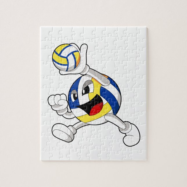 Volleyball player with Volleyball Jigsaw Puzzle (Vertical)