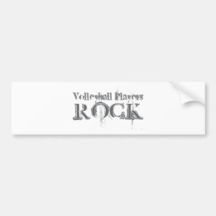 Volleyball Players Rock Bumper Sticker