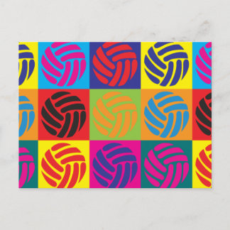 Volleyball Pop Art Postcard