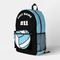 Volleyball Print Team Name Custom Sports Bags