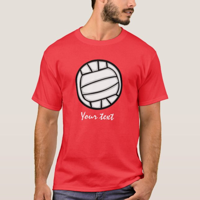 Volleyball; Red T-Shirt (Front)