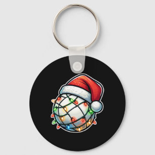 Volleyball Reindeer Funny Christmas Player Xmas Pj Keychain