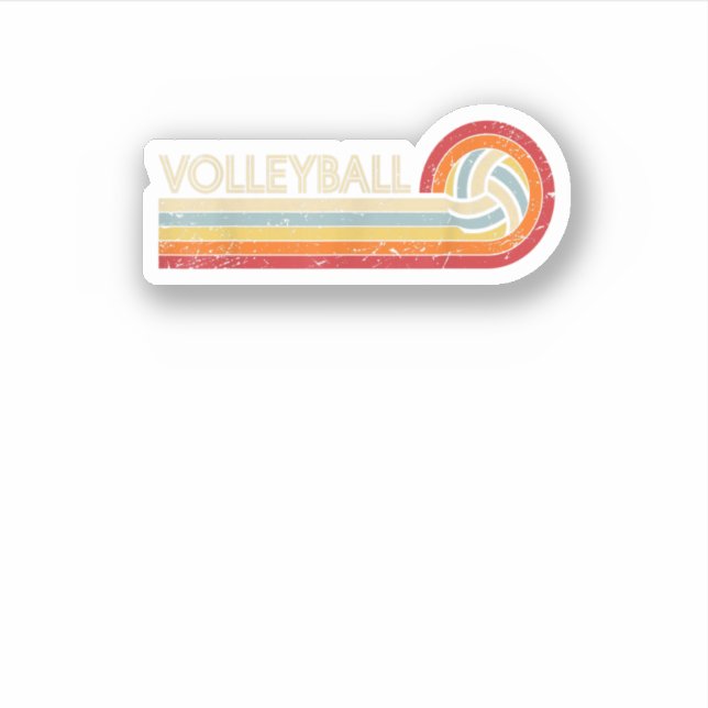 Volleyball Retro Cool Vintage Volleyball Player  (Front)