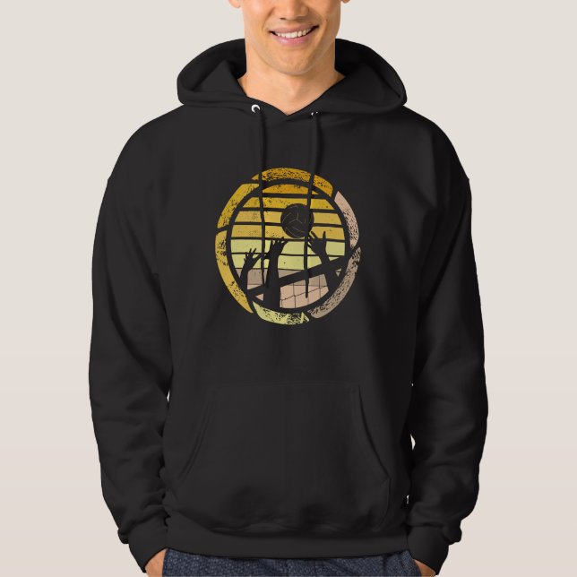 Volleyball Retro Hoodie (Front)