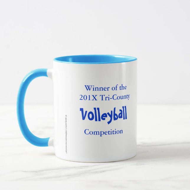 Volleyball Ribbons 1st Mug (Left)
