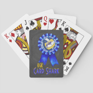Volleyball Ribbons 1st Playing Cards