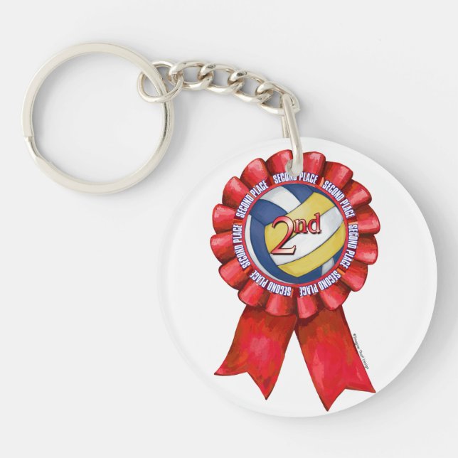 Volleyball Ribbons 2nd Keychain (Front)