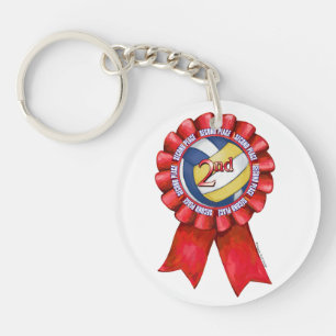 Volleyball Ribbons 2nd Keychain