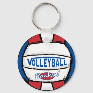 Volleyball Rocks Keychain
